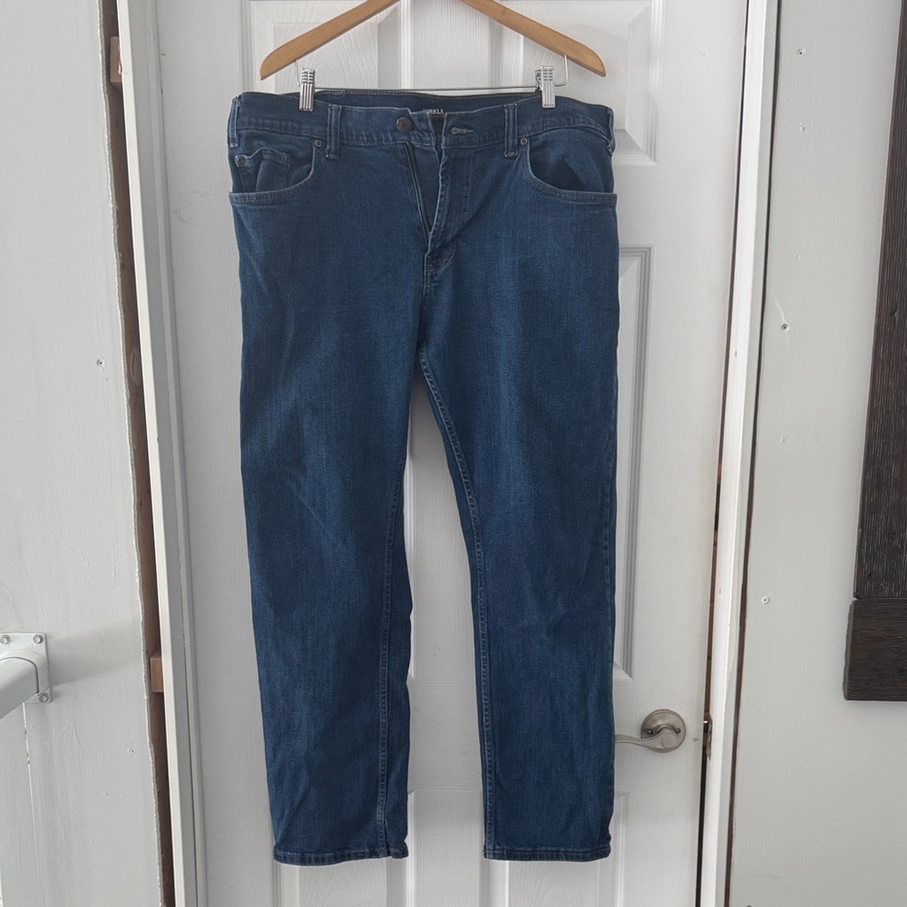 Kirkland Signature Men's Dark Blue Straight Jeans